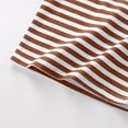 thumbnail image 4 of YUSIM Toddler Boys Striped T Shirts- Short Sleeve Soft Casual Crewneck Kids Cotton Tees Brown Size 6T, 4 of 5