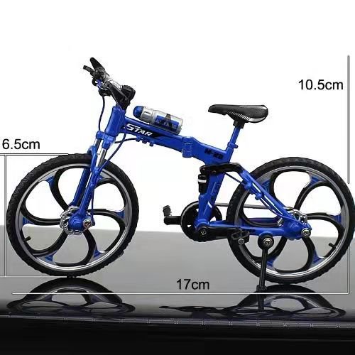 Modelo de bicicleta de aleación, simulación de montaña, carreras de descenso, mini modelo de coche, colección de adornos de coche de juguete de metal