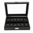 thumbnail image 2 of Watch Organizer Case Box Organizer, Black Watch Storage Box, Office For Home, 2 of 8