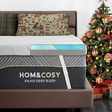 Extra Firm Mattress Topper Full, 3 Inch Memory Foam Mattress Topper Cooling Gel Bamboo Charcoal Bed Topper for Pain Relief, High Density Firm Mattress Pad with Removable Cover