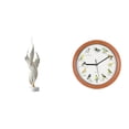 thumbnail image 1 of Figura decorativa,Escultura de plumas para escritorio,oficina,decoración del hogar,Figura decorativa de escritorio para decoración de mesa del hogar,Reloj de pared,Reloj de pared con pájaro, 1 of 8