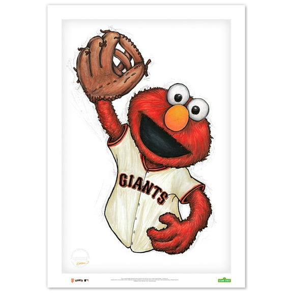 San Francisco Giants 14" x 20" Sesame Street Limited Edition Fine Art Print
