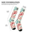 thumbnail image 2 of Compression Socks For Women And Men - Bike Pattern Red Blue Compression Socks Circulation For Workout, 2 of 2