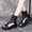 Black, variant on Women's Gladiator Wedge Sandals, Open Toe Platform Ankle Boots, Comfortable Summer Shoes for Beach, Vacation, Daily Wear Brown 38