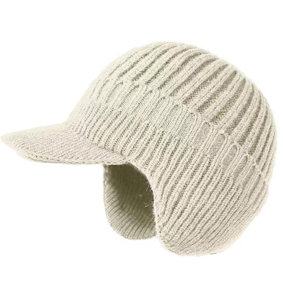 MOMOJIA Thermal Fleece Lined Knit Beanies Ear Flap Hat For Winter Outdoor Cold Weather