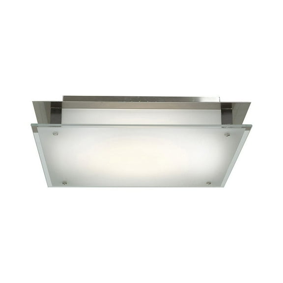 Access Lighting Flush Mount in Brushed Steel Color