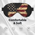 thumbnail image 3 of Fuzoiu Patriotic USA Butterfly Art Print Sleep Masks,Eye Masks with Adjustable Strap for Sleeping,Night Eye Shade for Women Men,Eye Cover for Full Night's Sleep, Travel and Nap, 3 of 7