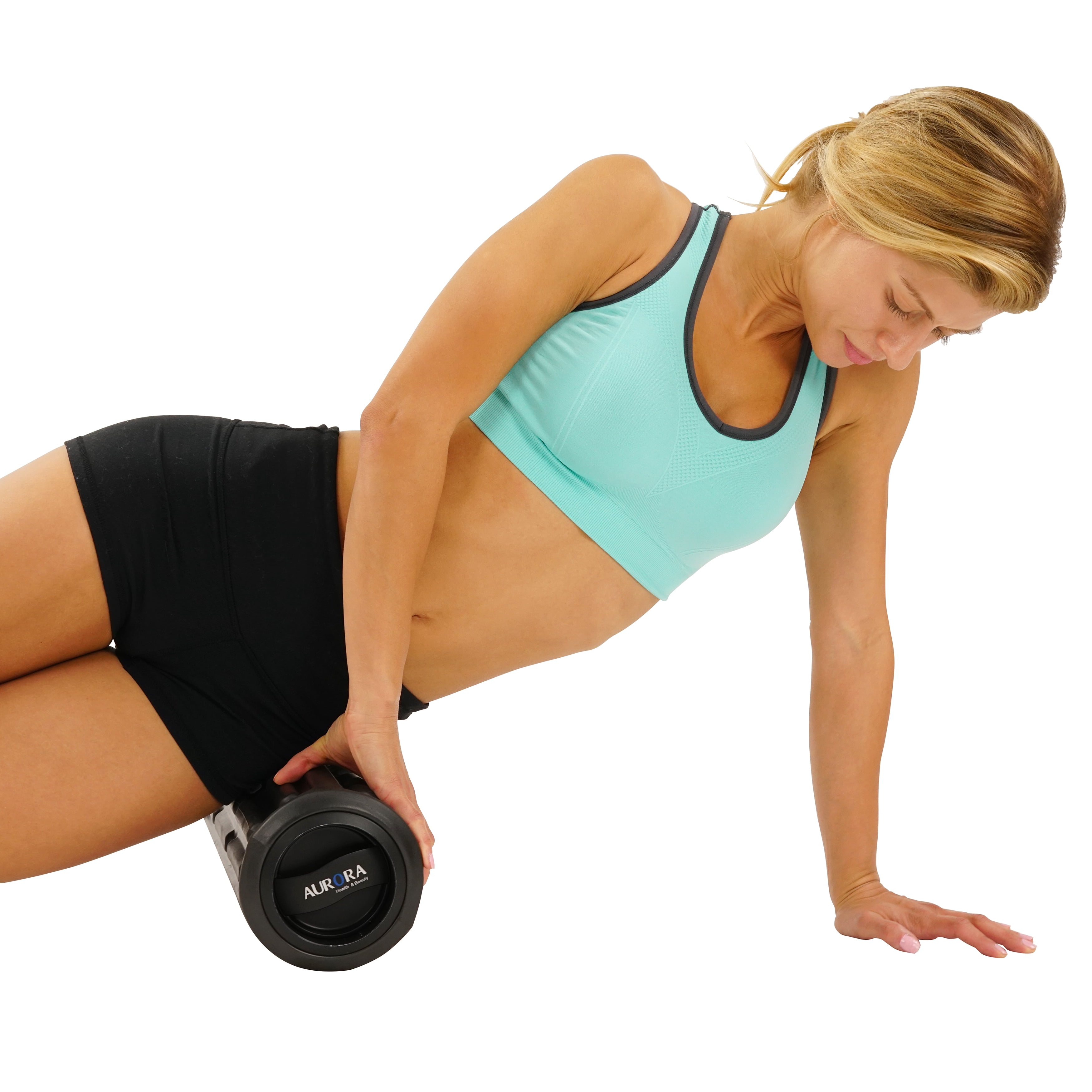 Aurora Black Vibrating Roller Massager