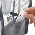 thumbnail image 3 of Neceser de pie | Organizador de viaje portátil de EVA | Almacenamiento colgante plegable transparente para cosméticos, maquillaje y accesorios de baño, 3 of 6