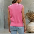 thumbnail image 5 of DHFJKG Summer Sweaters For Women Tank Tops American Flag Loose Fit Sleeveless Round Neck Knit Shirts Casual Clothes Trendy Top, 5 of 7