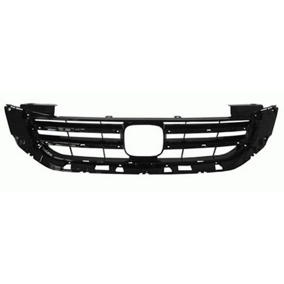 New Aftermarket Black Front Grille 71121T2FA11 One Piece fits 2013-2015 Honda Accord EX Sedan 4-Door