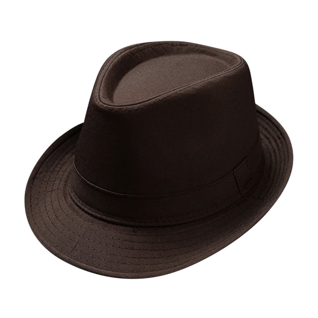 Sombrero unisex de estilo británico Jazz Sun Hat - Poliéster, vintage, 58 cm de circunferencia