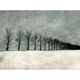 thumbnail image 2 of Mabat, Ynon 24x19 White Modern Wood Framed Museum Art Print Titled - Winter Row, 2 of 4
