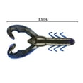 YUM Craw Soft Plastic 3 1/2" Black Blue Shadow 8 Count
