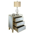 thumbnail image 4 of Convenience Concepts Gold Coast Large 3 Drawer Mirrored End Table, Mirrored, 4 of 6