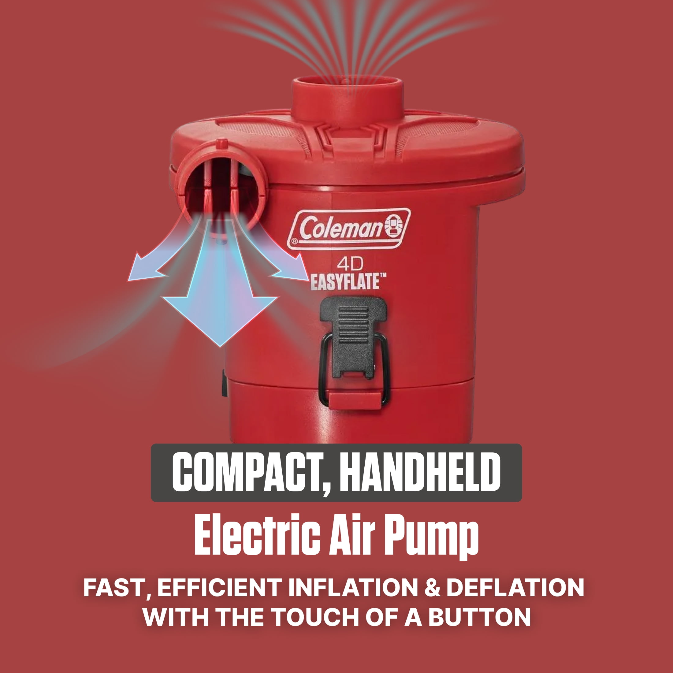 Coleman EasyFlate 4D Electric Air Pump, Battery Powered Portable