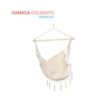 thumbnail image 1 of Hamaca  Tipo Columpio Almohadones blanco 6.49 pulg Elly Decor ED-HCWH, 1 of 8