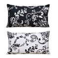 thumbnail image 5 of Home Soft Things 2 Piece Printed Microfiber Throw Pillow Cover Set - La Boheme Black - 14" x 26", 5 of 5