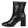 thumbnail image 2 of Brinley Co. Womens Croc Print Heeled Bootie, 2 of 6
