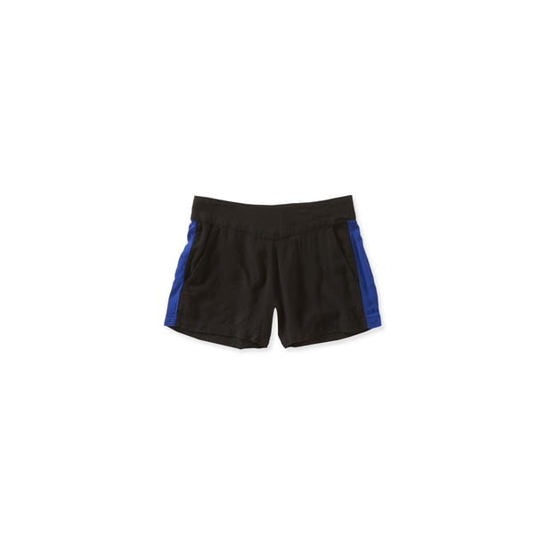Aeropostale Womens Fashion Stripe Mini Athletic Shorts, Negro, XS