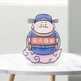 thumbnail image 6 of Chinese God of Wealth Nodding Miniature Car Dashboard Ornament Desktop Toy 8x10.5cm Table Decoration for Housewarming Gift D, 6 of 9