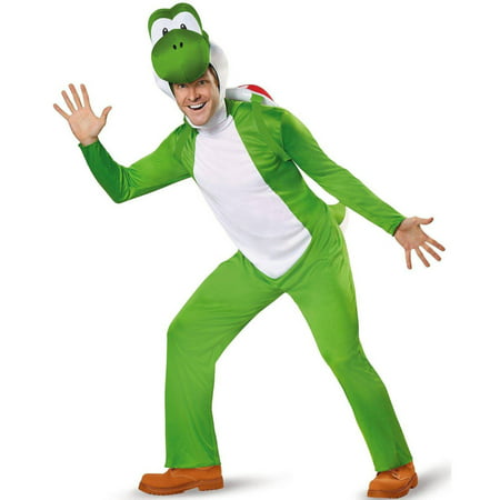 Super Mario Deluxe Adult Yoshi Men's Plus Size Adult Halloween Costume, 2X