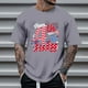 thumbnail image 1 of Tops para hombre, blusas y camisas de cuello redondo y manga corta para hombre, tops casuales de cuello redondo y manga corta con estampados especiales para hombre., 1 of 5