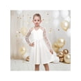 thumbnail image 2 of Sunny Fashion Girls Dress White Lace Mesh V Neck Butterfly Wedding Formal Party 8 Years, 2 of 6