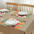 thumbnail image 4 of Fall Orange Maple Leaves Placemats Set Of 4 Thanksgiving Harvest Fall Autumn Anti-slip Dining Table Mats 12 X 18 Inch Fall Table Mats for Kitchen Dining Table Mats, 4 of 5
