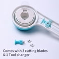 thumbnail image 4 of KW-triO Circular Paper Cutter Rotary Circle Cutter Manual Round Cutting Tool Paper Trimmer Scrapbooking Tool with Replacement Cutter Head for DIY Paper Cards Craft Supplies Sewing Tool, 4 of 7