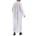 thumbnail image 5 of JUUYY Thobe for Men Button down Caftans Big and Tall Thobe with Pocket White XXL, 5 of 9