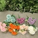 thumbnail image 5 of Naiovety Arreglo artificial Decoración de boda o fiesta Flores artificiales de dalia de bajo mantenimiento Decoración camafeo marrón, 5 of 6
