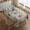 thumbnail image 2 of Pioneer Flower Floral Print Pattern Rectangle Tablecloth 60"x84",Waterproof Polyester Rectangle Table Cloth, Wipeable Spillproof Polyester Tablecloth for Dining, Camping, Indoor and Outdoor, 2 of 5