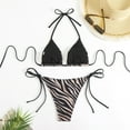 thumbnail image 4 of Xmyrz Womens Bathing Suits Tankinis Stylish Striped Print Lace Print 2 Piece Vacation Lightwiegh Separate Swimsuit Sets Swimwear, 4 of 7