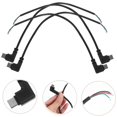 thumbnail image 4 of 4Pcs Short Right Angle USB Cable C to 4 Pin Bare Wire Open End Wire 90 Degree USB Type C Male Plug, 4 of 4