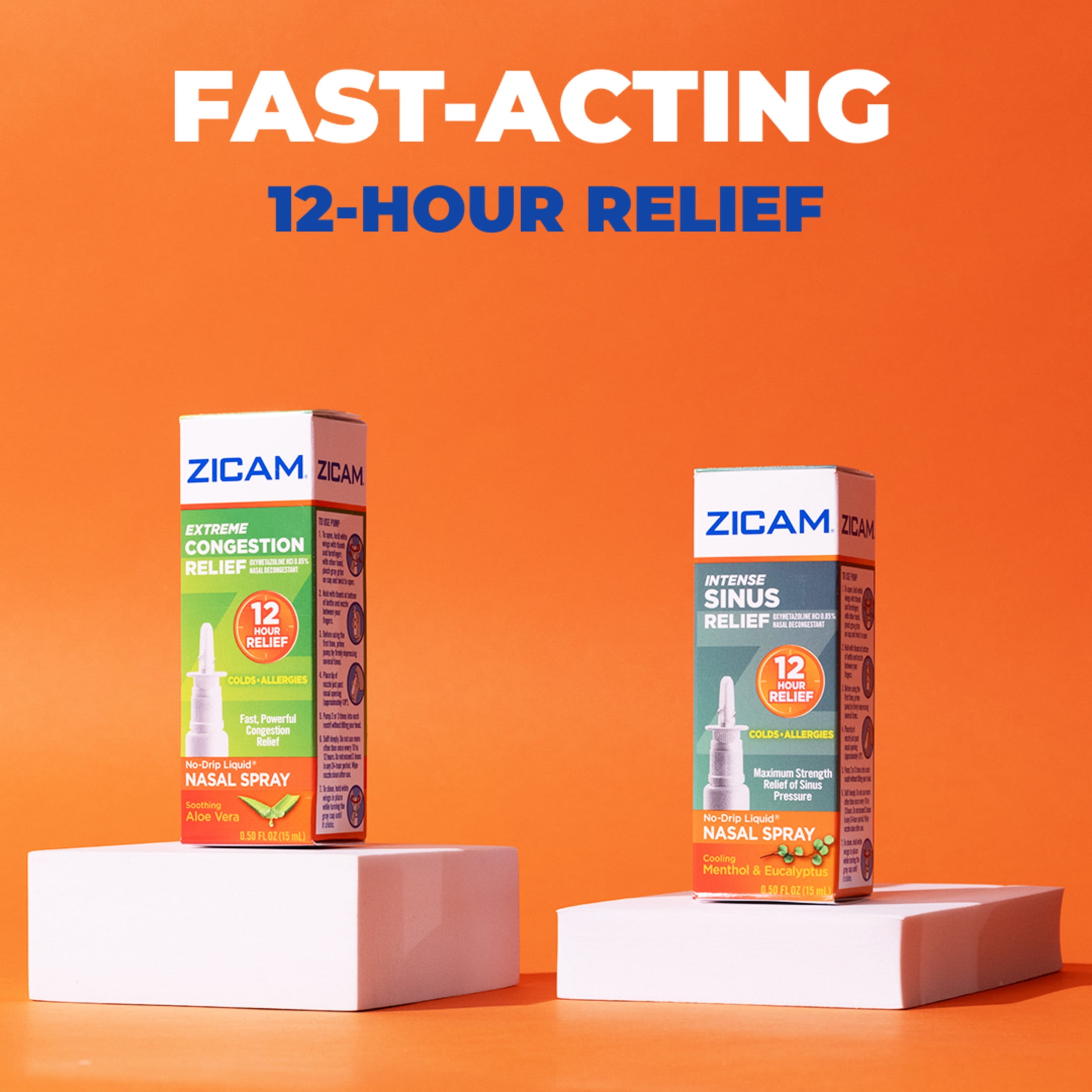 (2 pack) Zicam Extreme Congestion Relief Nasal Spray for Nasal Congestion, 0.5 Fl Oz