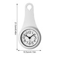 thumbnail image 3 of Reloj de pared Injueey blanco con ventosa para baño resistente al agua y fácil instalación, 3 of 6