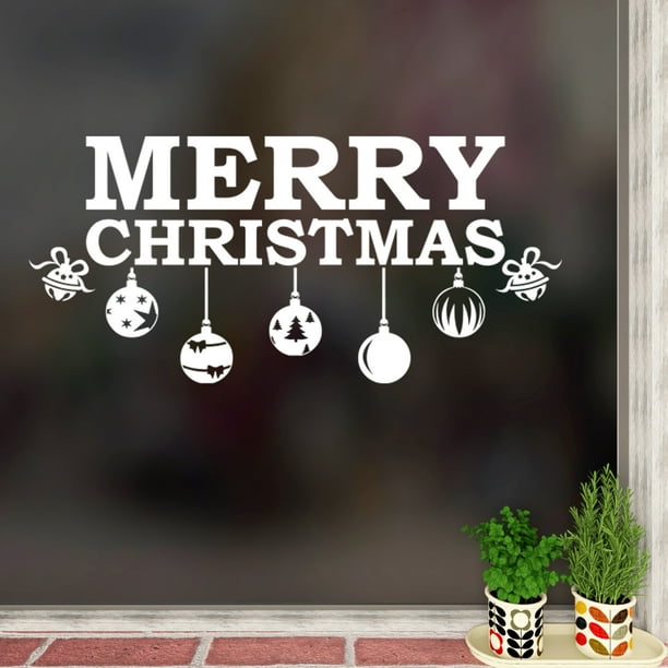 Merry Christmas Wall Decal Quote Christmas Sticker Adhesive Vinyl