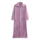 thumbnail image 4 of Batas de baño para mujer, bata de baño alargada, mantiene el calor, solapa, mismo estilo para hombres y mujeres, pijama de manga larga para mujer., 4 of 4