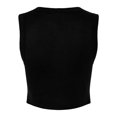 thumbnail image 2 of Bella + Canvas Womens Plain Micro-Rib Muscle Crop Top, 2 of 4