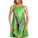 thumbnail image 1 of Easygdp CROCODILE HEAD para Vestido Transpirable de Mujer, Vestido Suelto de Manga Corta con Pliegues y Bolsillos para el Verano, 1 of 7