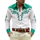 thumbnail image 1 of Camisetas de Navidad de Manga Larga de los Hombres Imprimir de Moda Casual Manga Larga Turndown Collar Blusa para Primavera Invierno Al Aire Libre Diario, 1 of 4