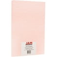 JAM Paper Parchment Legal Size Cardstock, 8.5 x 14, 65 lb Pink, 50