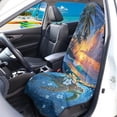 thumbnail image 2 of Bulopur Palm Tree Car Seat Cover Towel Hawaiian Sunset Front Seat Protector for Beach Summer Outdoor Auto Interior Decor Universal Fit SUV Sedan Truck, 2 of 8