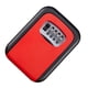 thumbnail image 4 of Caja de almacenamiento de llaves con caja fuerte de pared con combinación de 4 vías rojo, 4 of 7
