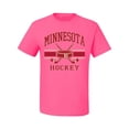 thumbnail image 2 of Wild Bobby City of Minnesota Hockey Fantasy Fan Sports Men's T-Shirt, Neon Pink, 5X-Large, 2 of 5