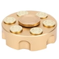 thumbnail image 2 of Mini Spinner de cobre puro desmontable con balas giratorias, juguete antiestrés para adultos y niños, revólver con caja de hierro., 2 of 14