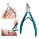 thumbnail image 1 of Cortaúñas para uñas encarnadas gruesas con mandíbula de apertura ancha y mango largo antideslizante azul, 1 of 1