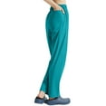 thumbnail image 4 of Womens Pants, Medical Scrub Pants for Women, 2025 Wide Leg Jogger Scrub Pants Drawstring Elastic Waist Pull-On Cargo Trousers, 4 of 4