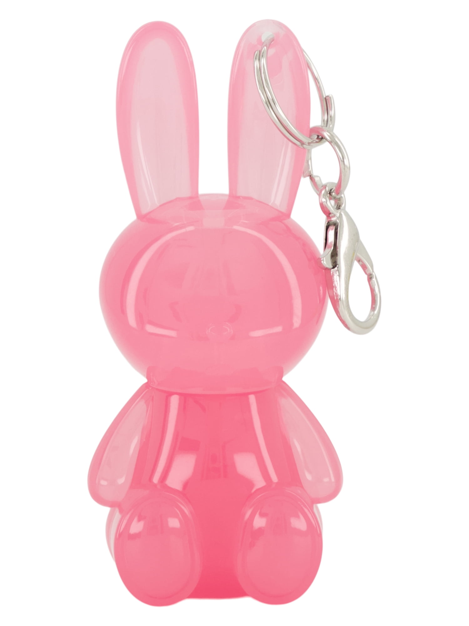 Claire's Lip Gloss Keychain - Jelly Pink Bunny